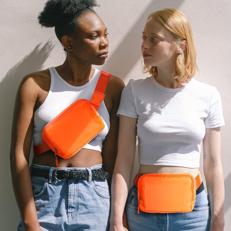 Joysoda Fanny Pack,Belt Bag,40 Inch Asjustable Strap Everywhere Belt Bag,for Women and Men Orange - Image 5